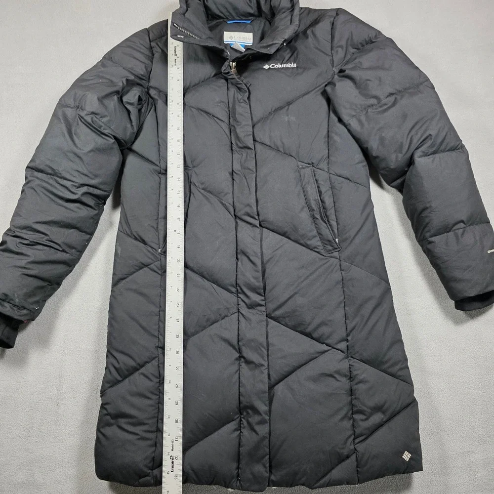 Columbia Puffer Girls Large Black Puffer Parka SG 5479 Solid